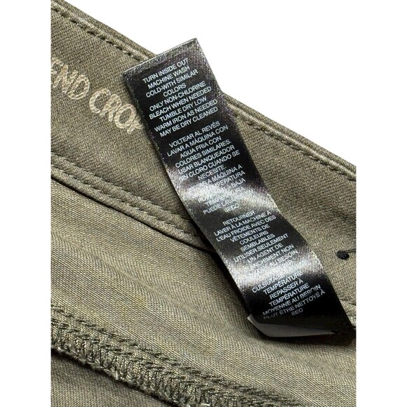 Chico’s So Slimming Girlfriend Crop Pants Women’s Size 2 US 12 Green Twill - Picture 5 of 9